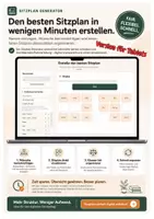 Vorschau - Anderer Materialtyp - Sitzplan & Sitzordnung optimieren – digitales Lehrertool mit Wunschzettel | Reihen, Gruppen, U-Form - Deckblatt