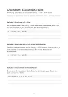 Vorschau - Arbeitsblätter - Optik-Set: Brechung, Totalreflexion, Linse - Seite 2