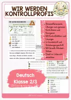 Vorschau - Arbeitsblätter - Wir werden Kontrollprofis! - Selbstständiges Kontrollieren und Korrigieren einführen und üben - Deckblatt
