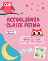 anteprima - Esercizi - 🦉 KIT ACCOGLIENZA CLASSE PRIMA: "Piccolo Gufo va a Scuola" - Pagina di copertina