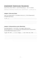 Vorschau - Arbeitsblätter - Stromkreise: Reihen- & Parallelschaltung - Seite 1