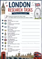 Vorschau - Arbeitsblätter - London Research Task - Seite 1