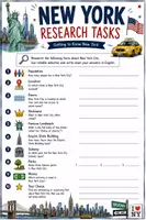 Vorschau - Arbeitsblätter - New York Research Tasks - Seite 1