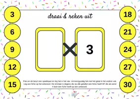 Voorbeeld - Rekenen | tafels | draai & reken uit - Pagina 2