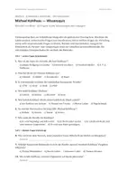 Vorschau - Unterrichtsreihen - Michael Kohlhaas - Wissensquiz differenzierte Aufgaben mit Lösungen - Deckblatt