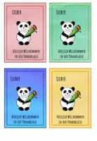 Vorschau - Bildkarten - Einschulungskarten für 1.Klässler*innen Panda - Seite 3