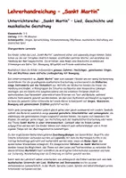 Vorschau - Unterrichtsreihen - Sankt Martin ritt durch Schnee und Wind | Liederarbeitung mit Noten & Arbeitsblättern Klasse 1–3 Herbst - Seite 1