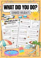 Vorschau - Arbeitsblätter - WHAT DID YOU DO - SUMMER HOLIDAYS - Deckblatt