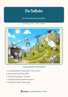 Vorschau - Arbeitsblätter - Die Seilbahn – Lesespurgeschichte mit Rätselaufgaben (Klasse 8) - Seite 1