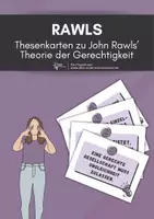 Vorschau - Aufgabenkarten - Rawls ⎮ Eine Theorie der Gerechtigkeit - Thesenkarten - Deckblatt