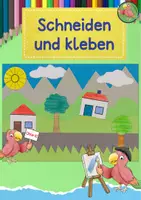 Vorschau - Mal- und Bastelvorlagen - Kunst Klasse 1, schneiden und kleben üben, Grundschule - Deckblatt