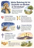 Vorschau - Arbeitsblätter - Lernposter + Arbeitsblätter zum Thema "Welche Bedeutung hat die Geschichte von Abraham im Christentum?" + Lösung & MP3 + Mindmap + Infografik - Deckblatt