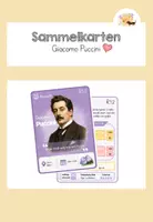 Vorschau - Spiele - Komponisten-Sammelkarte: Giacomo Puccini - Deckblatt