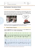 Vorschau - Stationenlernen - Material 07: Der Fingersatz - Tanz über die Tasten - Deckblatt
