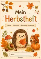Vorschau - Arbeitsblätter - Mein Herbstheft-Lesen,Schreiben & Rätseln - - Deckblatt