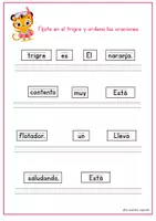 Vista previa - Hojas de trabajo - repaso lengua 1º de primaria mp/mb - página 3