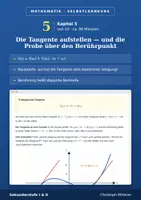 Vorschau - selbst erstellte Cliparts/Grafiken - Kapitel 5 Die Tangentengleichung Selbstlernkurs - Deckblatt