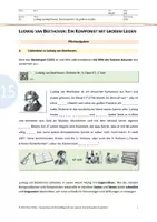 Vorschau - Stationenlernen - Material 15: Ludwig van Beethoven - Deckblatt