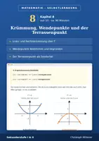 Vorschau - selbst erstellte Cliparts/Grafiken - Kapitel 8 Krümmung und Wendepunkte Selbstlernkurs - Deckblatt