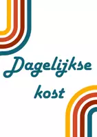 Voorbeeld - Dagelijkse kost - 3de leerjaar - Voorblad
