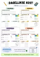 Voorbeeld - Dagelijkse kost - 3de leerjaar - Pagina 1