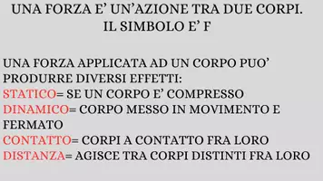 anteprima - Serie di lezioni - Le forze: misure ed effetti - presentazione - Pagina 1