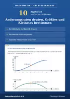 Vorschau - selbst erstellte Cliparts/Grafiken - Kapitel 10 Änderungsraten im Sachkontext Selbstlernkurs - Deckblatt