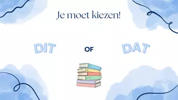 Voorbeeld - Dit of dat met boeken - Voorblad