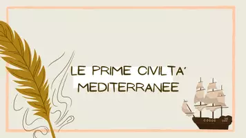 anteprima - Altro tipo di materiale - Le prime civiltà mediterranee - presentazione - Pagina di copertina