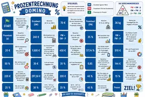 Vorschau - Spiele - Domino Prozentrechnung - Deckblatt