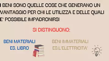 anteprima - Schede informative - L’oggetto del rapporto giuridico: i beni - presentazione - Pagina 1