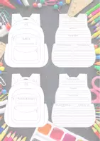 Vista previa - Hojas de trabajo - Mi mochila para este curso - página 2