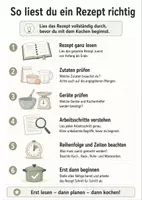 Vorschau - Arbeitsblätter - Arbeitsplan Küche - Kochen - Rezept lesen - Merkblatt - Deckblatt