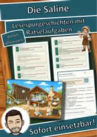 Vorschau - Arbeitsblätter - Die Saline – Lesespurgeschichte mit Rätselaufgaben (Klasse 8) - Deckblatt