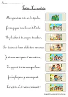Aperçu - Feuilles d'exercices - Poésie rentrée scolaire 1ère primaire/CP - Page 3