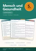 Vorschau - Arbeitsblätter - NT 5 Mittelschule - Erarbeitungstexte Mensch und Gesundheit - Deckblatt