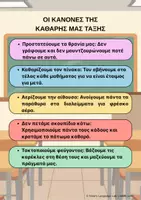 Προεπισκόπηση - Αφίσες - Αφίσα Διατηρούμε την Τάξη μας Καθαρή! (Έτοιμη & Κενή για Συμπλήρωση) - Σελίδα 1