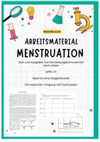 Vorschau - Arbeitsblätter - Menstruationszyklus und Hormonveränderung - Seite 1