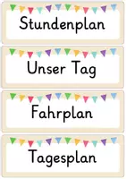 Vorschau - Poster - Tagestransparenz in beige - Stundenplan - Seite 1