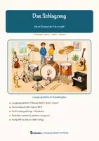 Vorschau - Arbeitsblätter - Das Schlagzeug – Lesespurgeschichte mit Rätselaufgaben (Klasse 8) - Seite 1