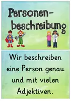 Vorschau - Poster - Personenbeschreibung - Tafelmaterial - Seite 1