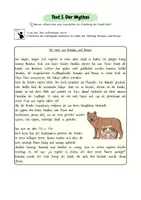 Vorschau - Arbeitsblätter - Die Sage von Romulus und Remus - Deckblatt