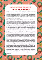 anteprima - Esercizi - CORONA dell'AVVENTO – Der Adventskranz – 24 Tage warten NATALE IN GERMANIA - Pagina 1