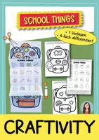 Voorbeeld - School Things knutselopdracht – schooltas maken & Engelse woordjes oefenen | Engels basisschool groep 5-6 - Voorblad