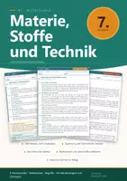 Vorschau - Arbeitsblätter - NT 7 Mittelschule - Erarbeitungstexte Materie, Stoffe und Technik - Deckblatt