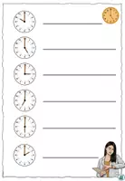 Vorschau - Arbeitsblätter - DaZ "Wie spät ist es?" Thema "Die Uhrzeit" für Anfänger DaZ / Alphabetisierung - Seite 2