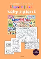Vorschau - Mal- und Bastelvorlagen - Känguruklasse Gemeinschaftsposter Klassentier + Ausmalbild I Schulstart - Seite 1