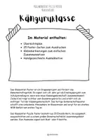 Vorschau - Mal- und Bastelvorlagen - Känguruklasse Gemeinschaftsposter Klassentier + Ausmalbild I Schulstart - Seite 2