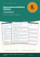 Vorschau - Arbeitsblätter - NT 8 Mittelschule - Erarbeitungstexte Naturwissenschaftliches Arbeiten - Deckblatt