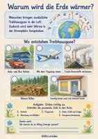 Vorschau - Arbeitsblätter - Klimawandel Arbeitsblätter Grundschule | 8 Lernblätter Klima & Umweltschutz | für Schule und Zuhause I PDF I Ausdrucken I Umwelterziehung - Seite 3